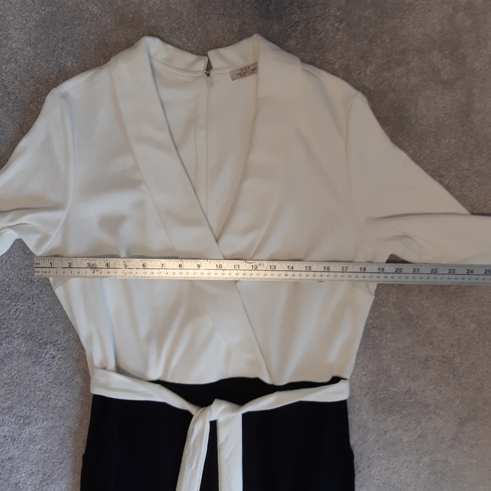 Dex Black and White Jumpsuit - Picture 5 of 11